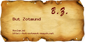 But Zotmund névjegykártya